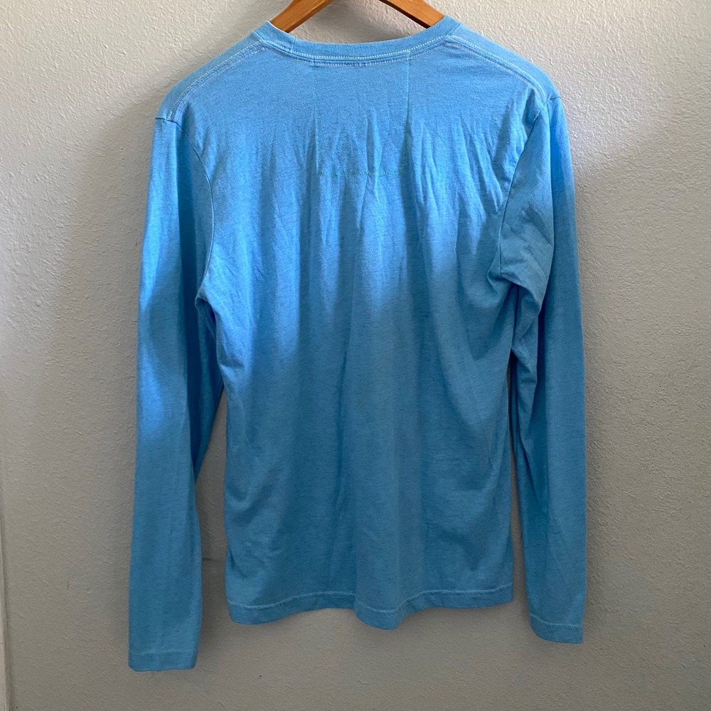 Aviator Nation Light Blue Rainbow Embroidered Long Sleeve Tee Shirt Small - Picture 4 of 6